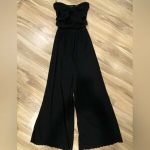 Streetwear Society strapless bow front jumpsuit